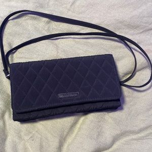 Vera Bradley, common navy, blue, wallet, cross body